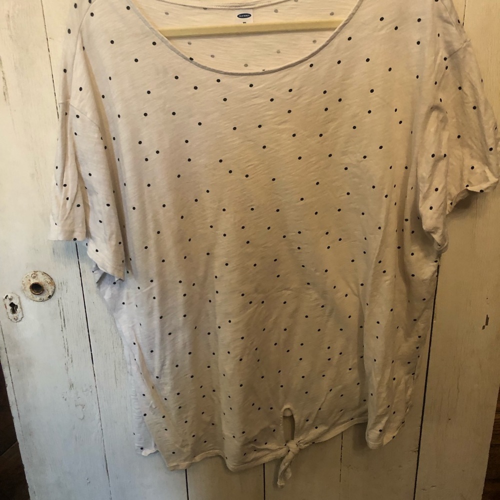 polka dot tie top